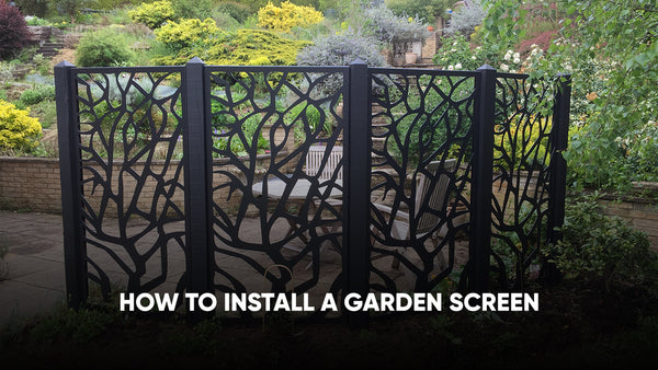 How to Install a Garden Screen