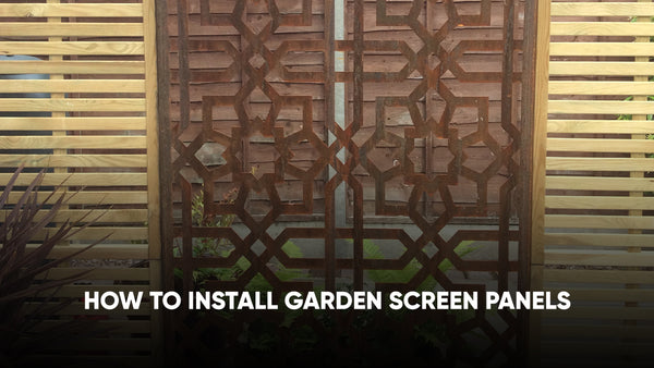 How to Install Garden Screen Panels