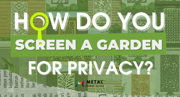 How do you screen a garden for privacy?
