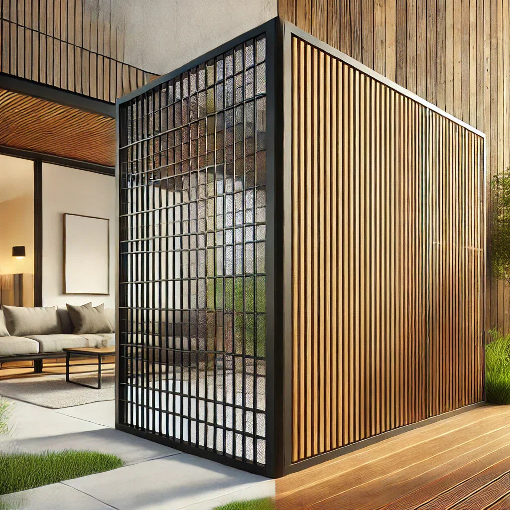Composite Garden Center Display 6 Ft×6 Ft Garden Privacy Fence,