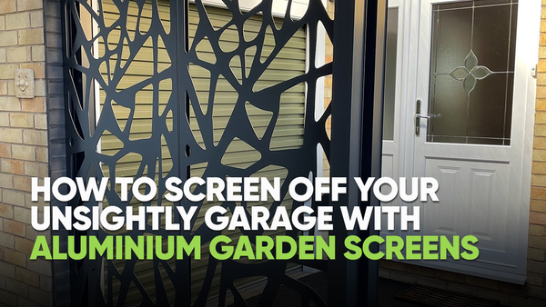 How to Screen Off Your Unsightly Garage with Aluminium Garden Screens