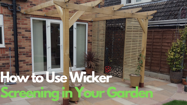 How to Use Wicker Screening in Your Garden