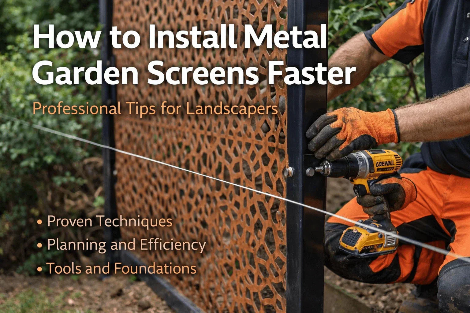 Quick Installation Tips: Getting Metal Garden Screens Installed Faster