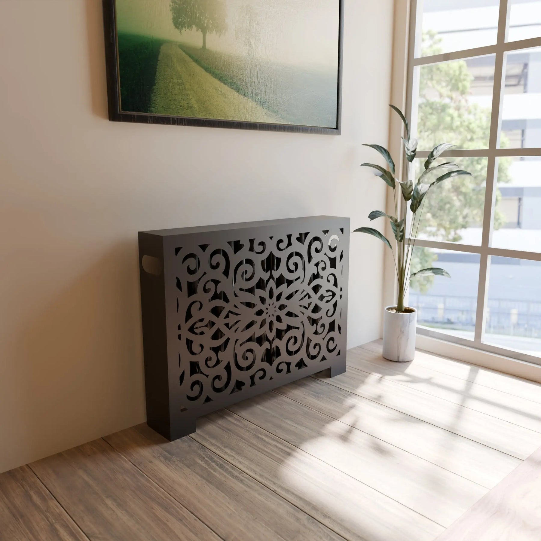 Tree Radiator Cover Undergrowth Decorative Covers | Nature-Inspired Design UK
