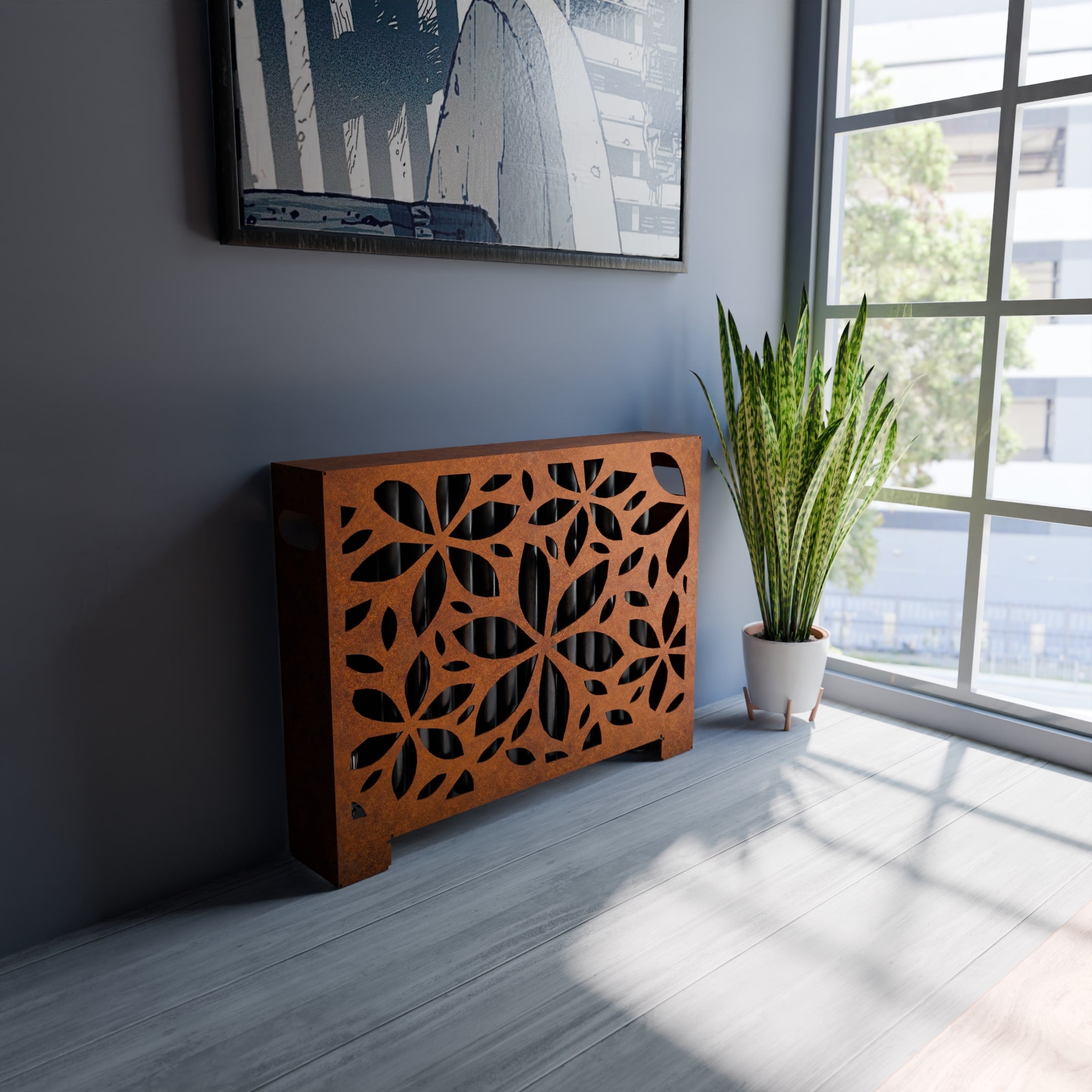 Ornithogalum Corten Radiator Covers UK - Premium