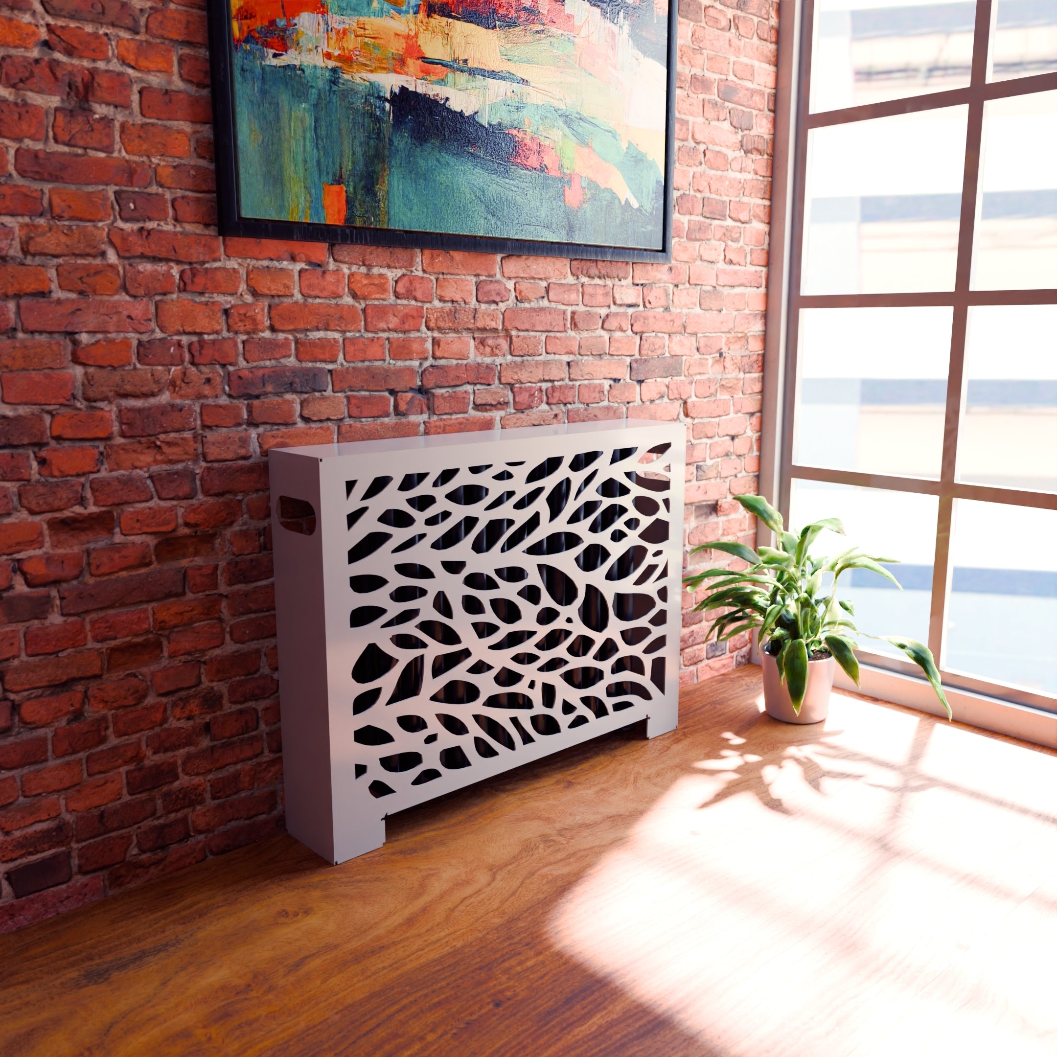Stylish & Functional Modern Radiator Covers | Metal Garden Screen