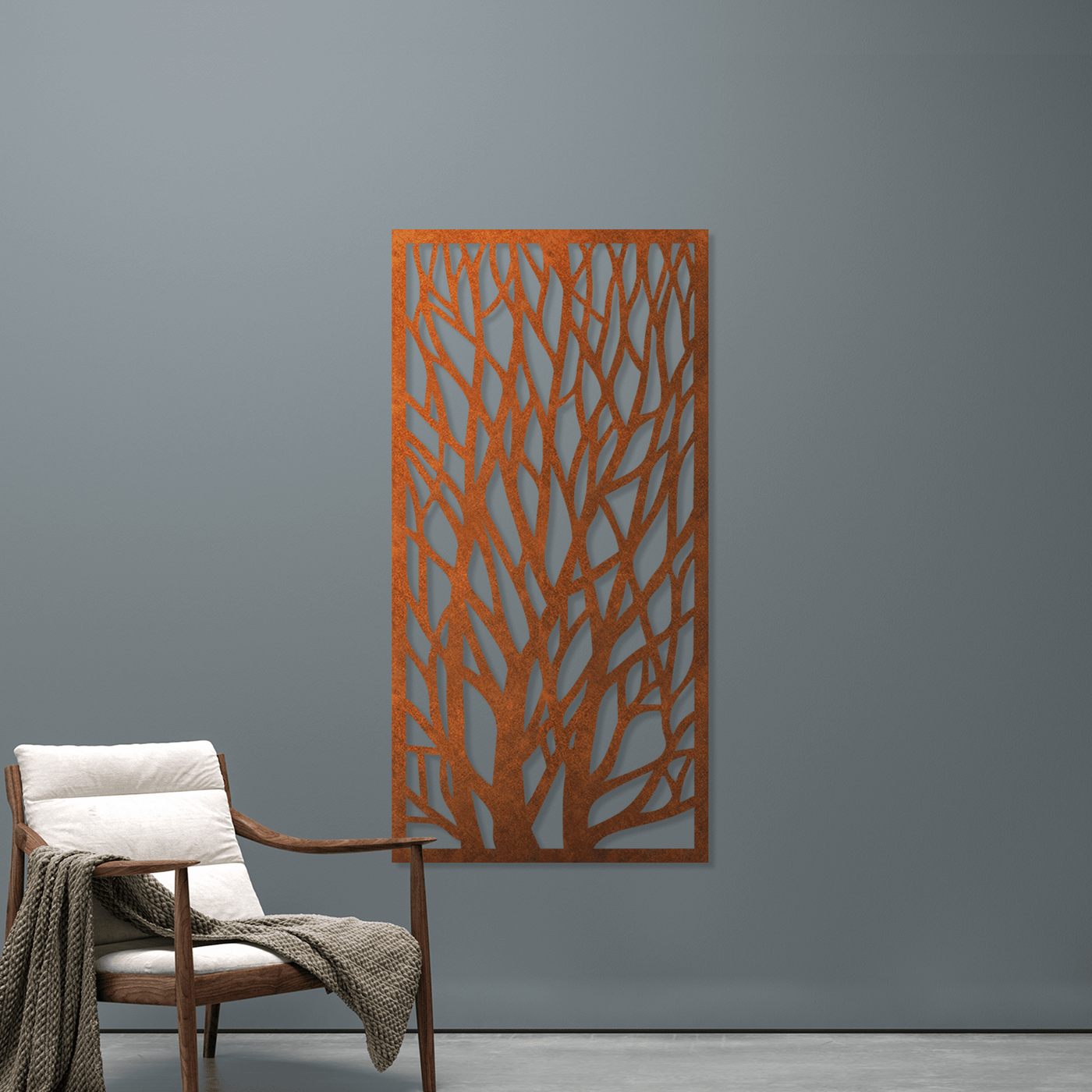 Winter Silhouette Metal Screen: The Perfect Addition to Any Outdoor Garden - Corten