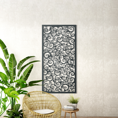 Swirls Metal Garden Screen: A Durable and Attractive Choice