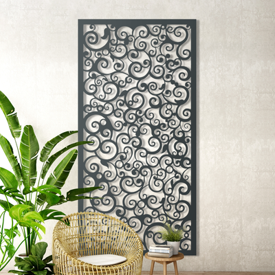 Swirls Metal Garden Screen: A Durable and Attractive Choice