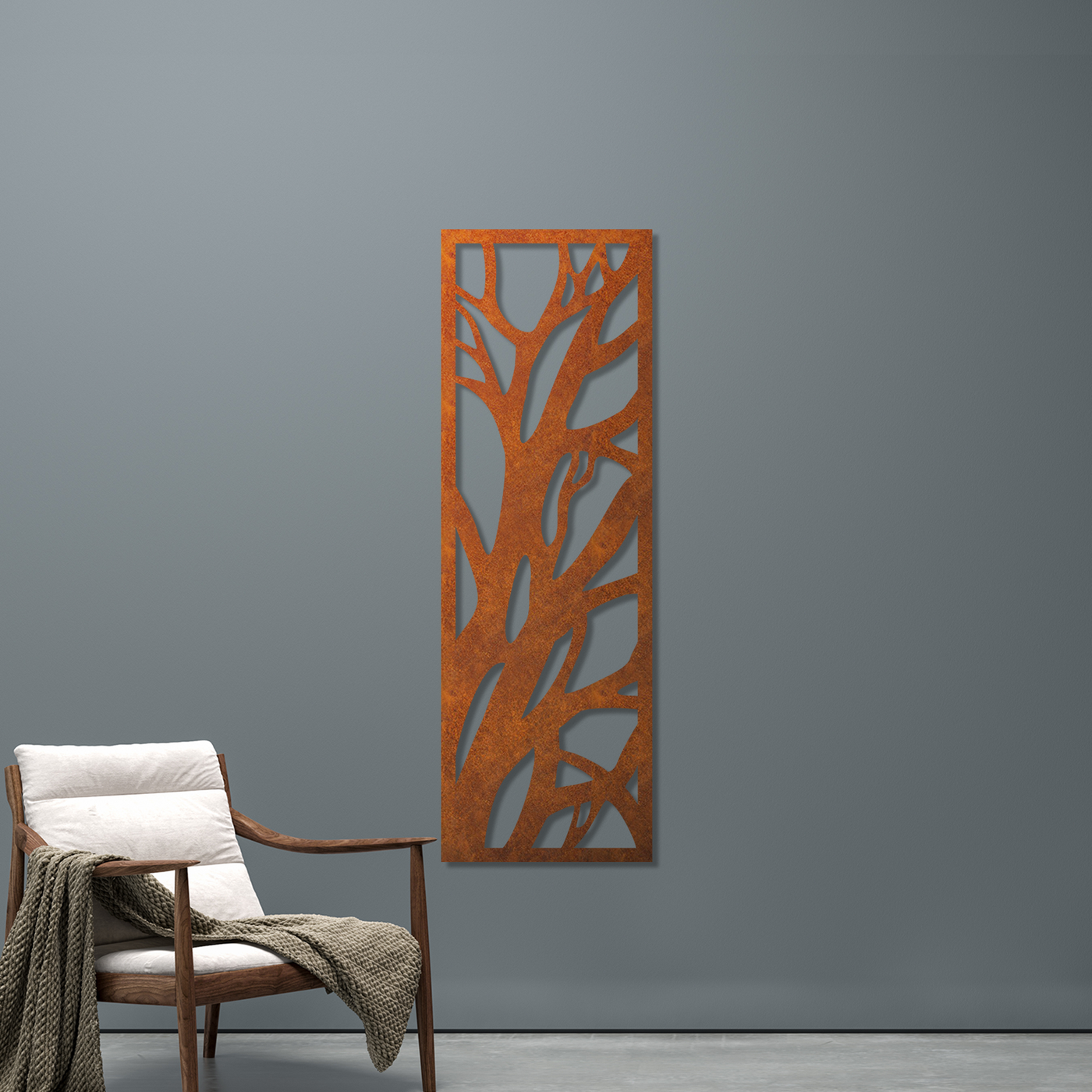 Windscreen Metal East Wind Corten Metal Garden Screen – Outdoor Privacy Art