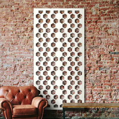 Mirrored Hexagons Garden Screen: The Perfect Way to Add Privacy to Your Outdoor Space