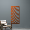 Curves Metal Garden Screen: Elevate Your Outdoor Decor - Corten